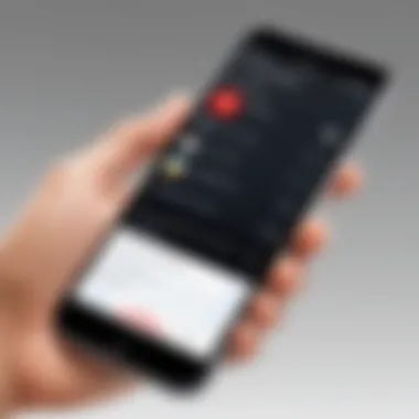 Installing the Toshiba Remote App on iPhone Screen demonstrating app installation on iPhone