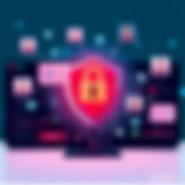 Visual representation of secure communication technology