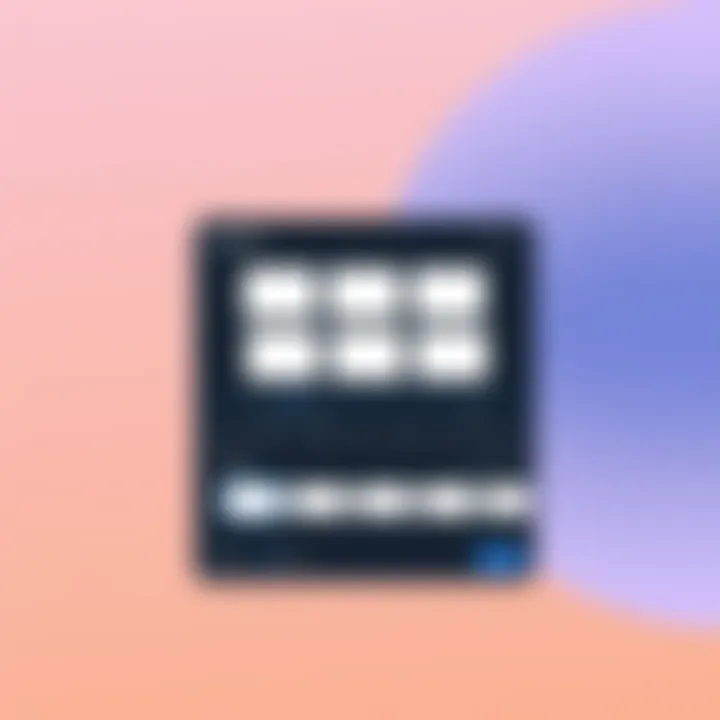 Dynamic Interface of Video Editing Templates Dynamic interface of a video editing app showcasing template options