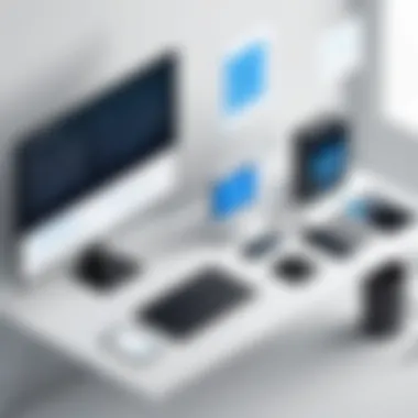 Graphic showing security considerations for virtual desktop usage