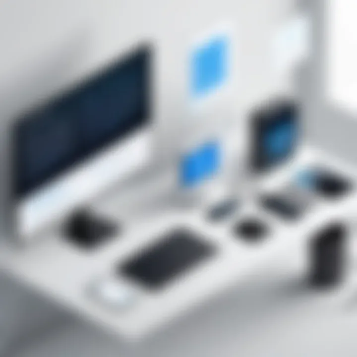 Graphic showing security considerations for virtual desktop usage