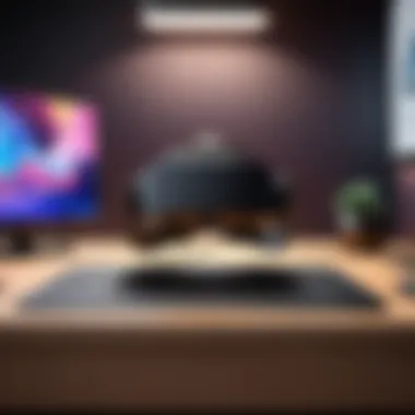 Virtual desktop interface displayed in Oculus Quest