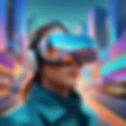 Abstract art inspired by virtual exploration