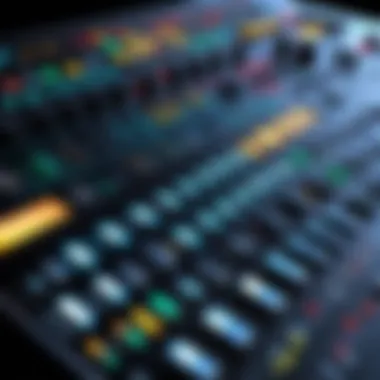 Intricate Controls Interface Soundboard software interface showcasing intricate controls