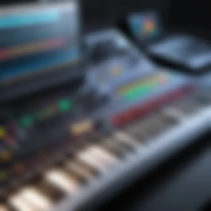 Creative use of soundboard software in a music studio setup