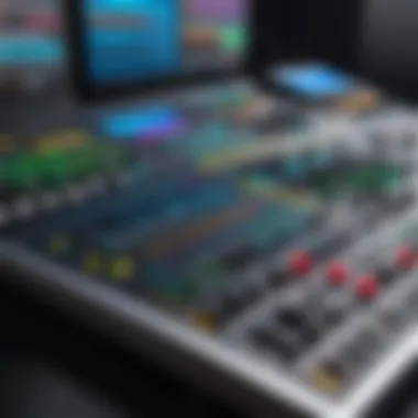 Integration of soundboard software into professional audio production setup