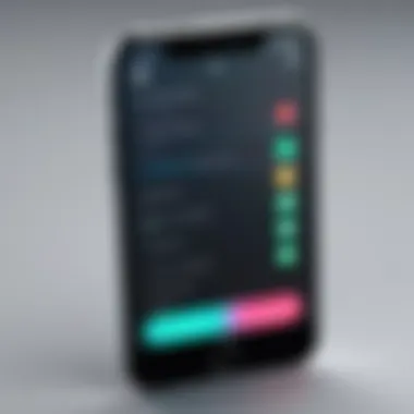 Device Notification Alerts for Tracking A close-up of a device showing notification alerts