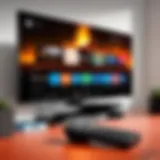 User navigating through Fire TV settings