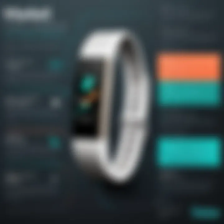Infographic showing market trends and statistics for Fitbit Alta bands
