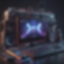 An abstract digital artwork symbolizing gaming prowess