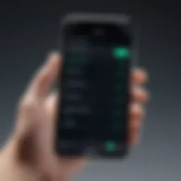 Configuring call forwarding settings on an iPhone