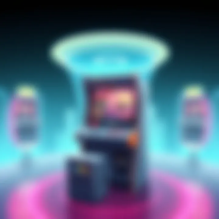 Futuristic Arcade Gaming Experience Futuristic design concept for arcade gaming experience