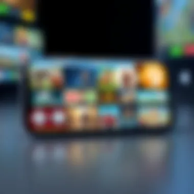 Diverse selection of free games on iPhone 6