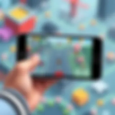 User interface of a popular free iPhone game