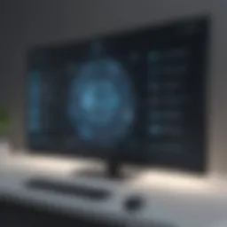 Smart TV browser with futuristic interface