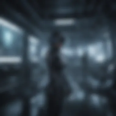 Immerse in the Futuristic Virtual Reality Gaming Environment Futuristic virtual reality gaming environment