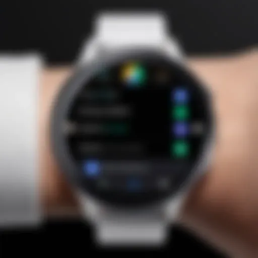 Galaxy Watch showcasing Google Assistant interface