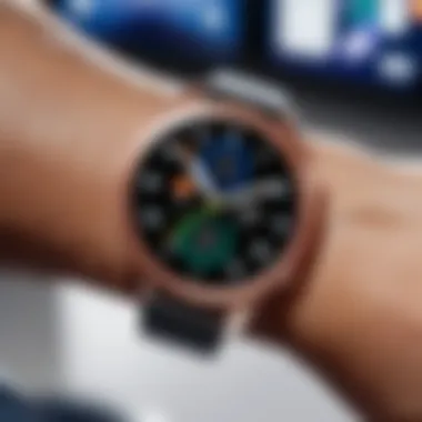 Galaxy Watch in a tech-savvy lifestyle setting