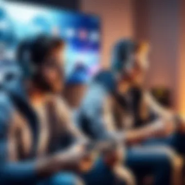 Gamers enjoying the benefits of the Playstation App