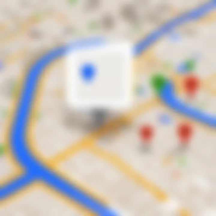 Visual representation of privacy settings within Google Maps for iOS