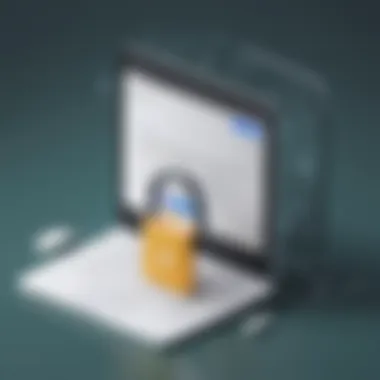 Enhancing Privacy Illustration of optimizing digital footprint for privacy on Google