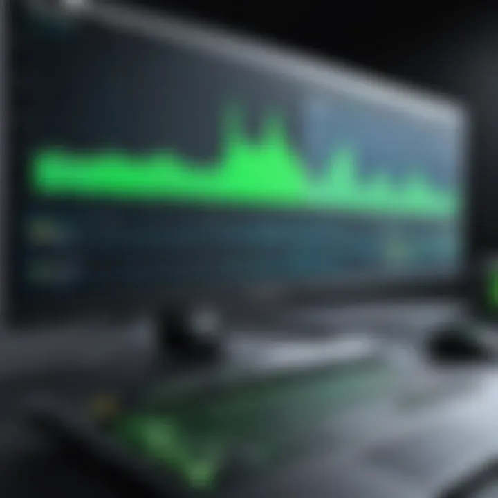 Monitoring tools displaying GPU statistics during overclocking