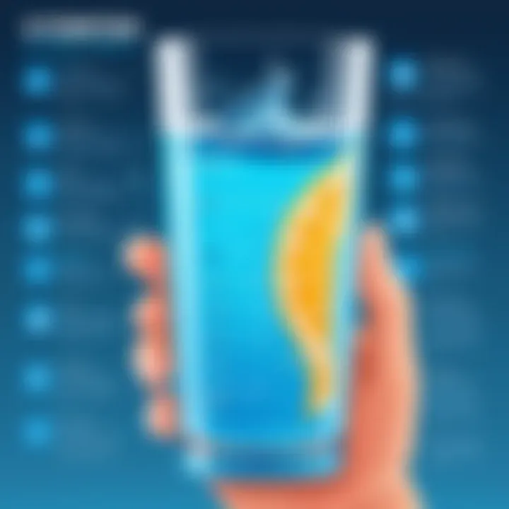An infographic illustrating the health benefits of staying hydrated