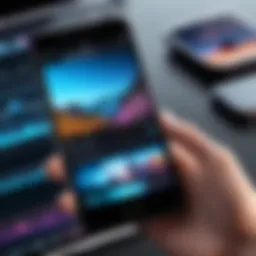 iPhone screen showing video editing tools