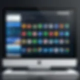 A computer screen displaying various web browser icons.