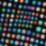 Customized app icons on a smartphone home screen