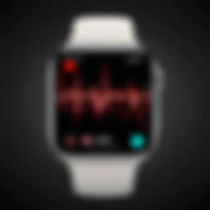 Visual representation of heart health data captured by Apple Watch EKG