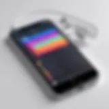 User exploring music downloading apps on iPhone