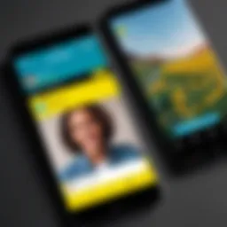 Snapchat app interface showcasing friend suggestions
