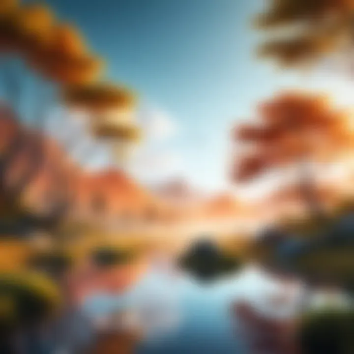 A captivating moving wallpaper showcasing a serene nature scene.