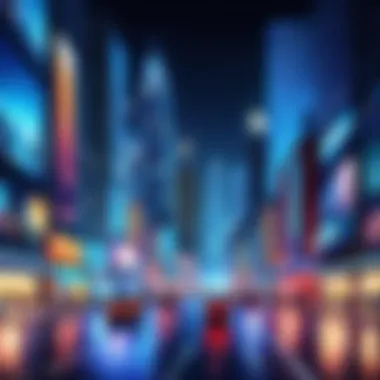 An animated wallpaper demonstrating city life at night.