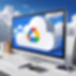 Cloud storage interface showcasing image upload feature