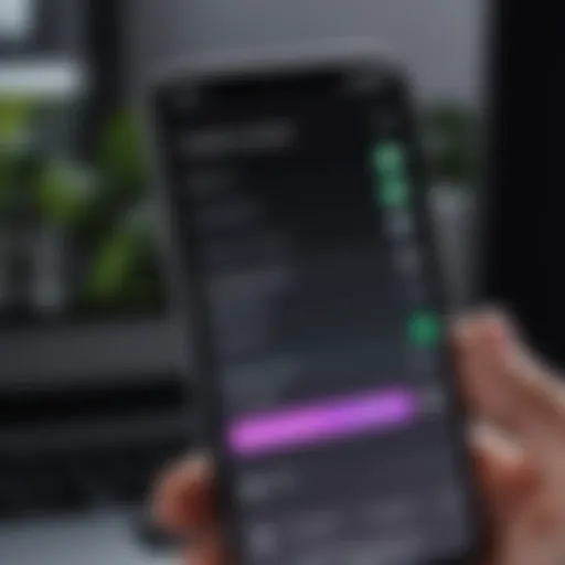 Configuration screen for parental controls on iPhone