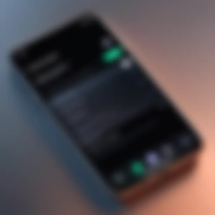 Example of restricted content settings on iPhone