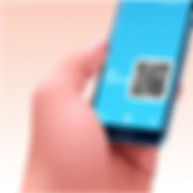 Accessing the QR Code Scanner Accessing QR Code Scanner on Samsung