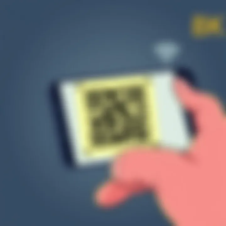 Scanning a WiFi QR Code Scanning WiFi QR Code on Samsung Device