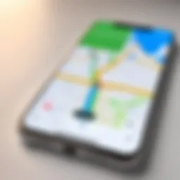 A visual representation of GPS technology in action.