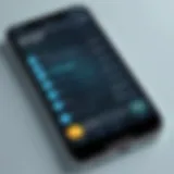 Smartphone displaying a bill reminder app interface