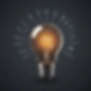 Illuminate light bulb symbolizing insights