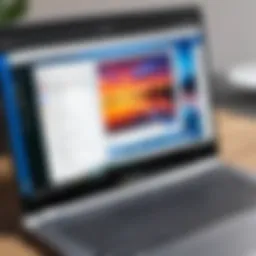 User navigating Microsoft Office applications on a Chromebook screen