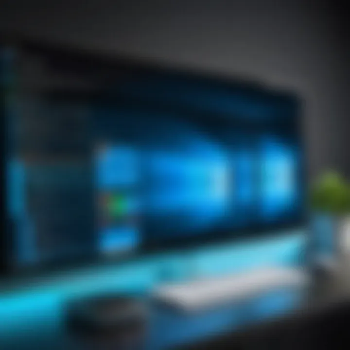 Windows installation interface on a computer