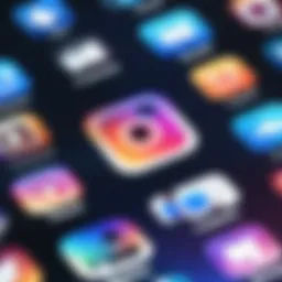 User interface of Instagram showing multiple accounts