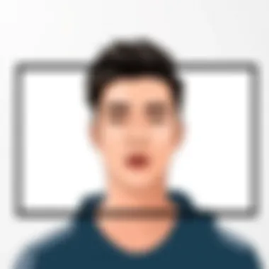 Example of a video frame with a seamlessly integrated face