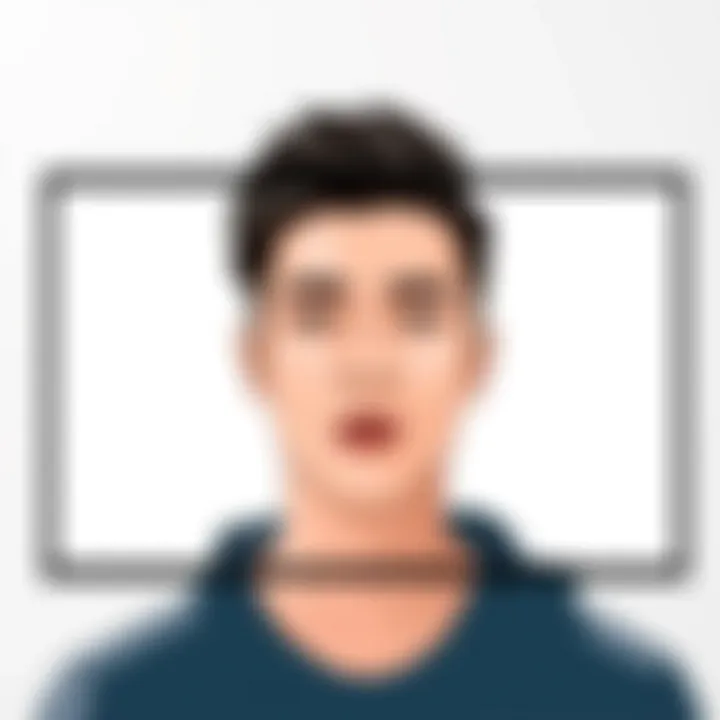 Example of a video frame with a seamlessly integrated face