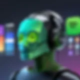 Conceptual representation of Discord and Spotify integration.
