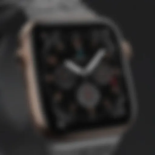 Apple Watch Series 7 watchface displaying intricate complications